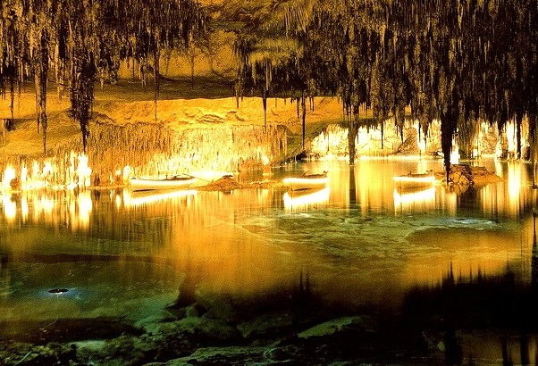Cuevas del Drach are four great caves that are located in the island of Majorca, Balearic Islands, Spain.