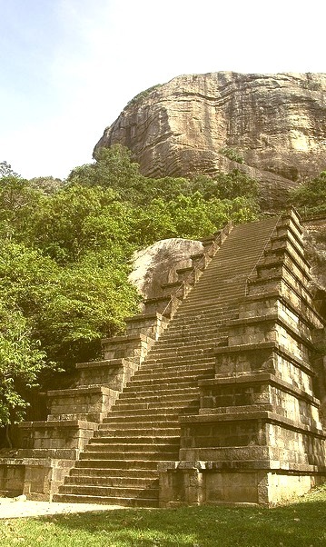 Staircase at Yapahuwa Temple, Sri Lanka