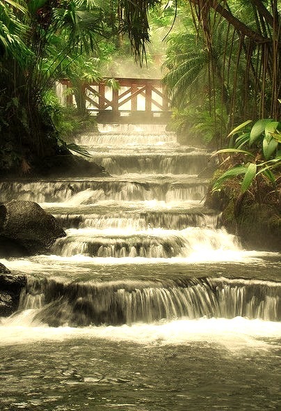 Hot springs located at the base of Arenal Volcano, Costa Rica