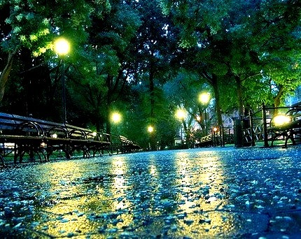 Rainy Night, Union Square, New York City