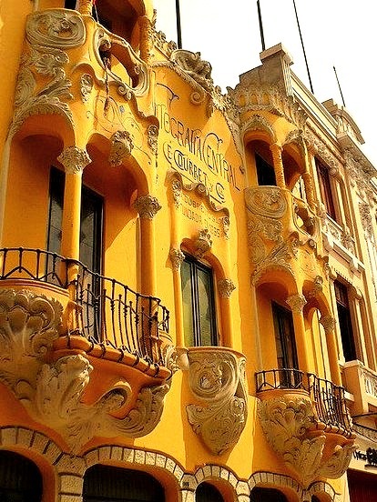 Casa Courret, art nouveau architecture in central Lima, Peru