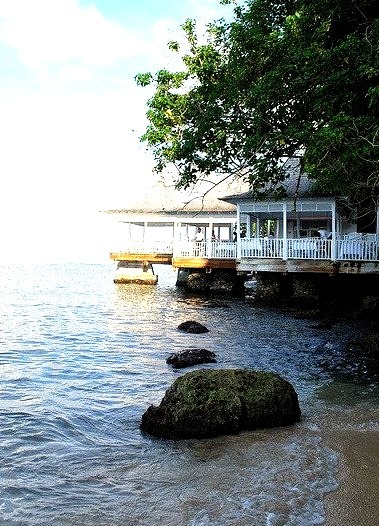 Seaside restaurant in Ocho Rios, Jamaica