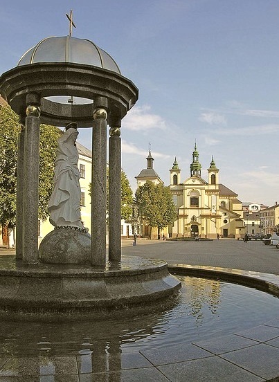 The historic city of Ivano-Frankivsk in western Ukraine