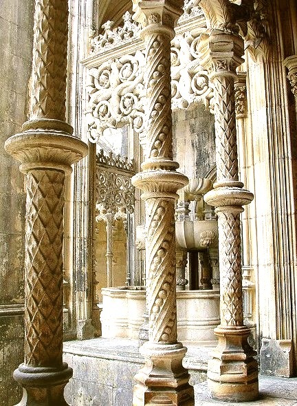 Gothic architecture at Batalha Monsatery, Portugal