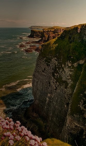 North Antrim coast near Dunluce Castle, Northern Ireland